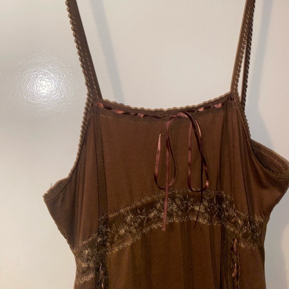 Fairycore Brown Lace Dress - Picture 6 of 13